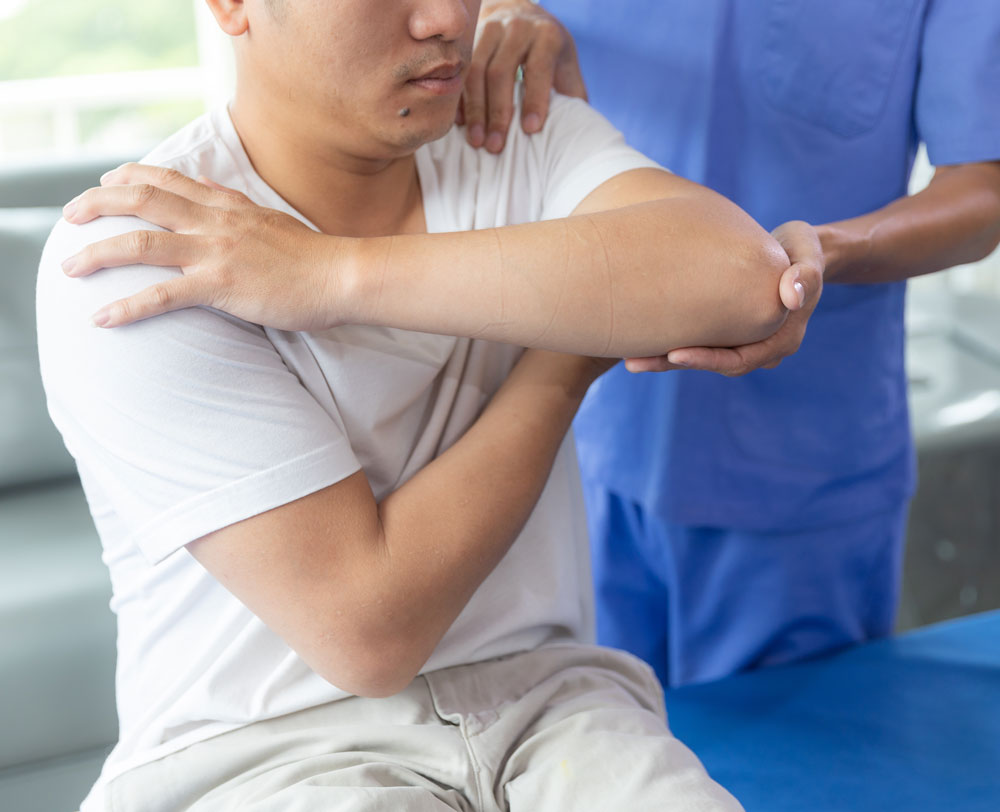 Medical professional providing injury recovery care at Health 1 Medical PC